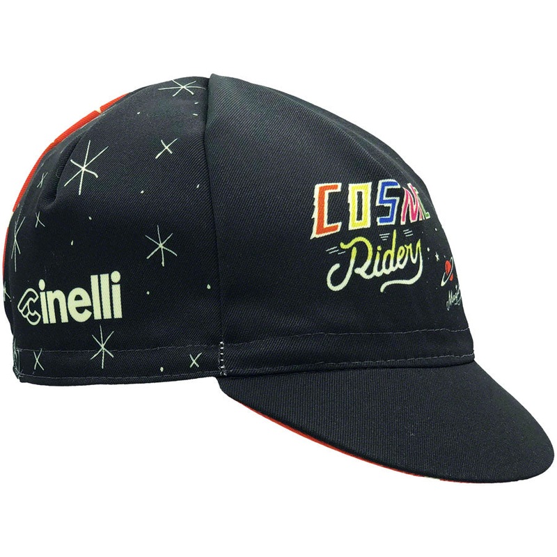 NEW Cinelli Sergio Mora Cosmic Riders Cycling Cap – Black, One-Size