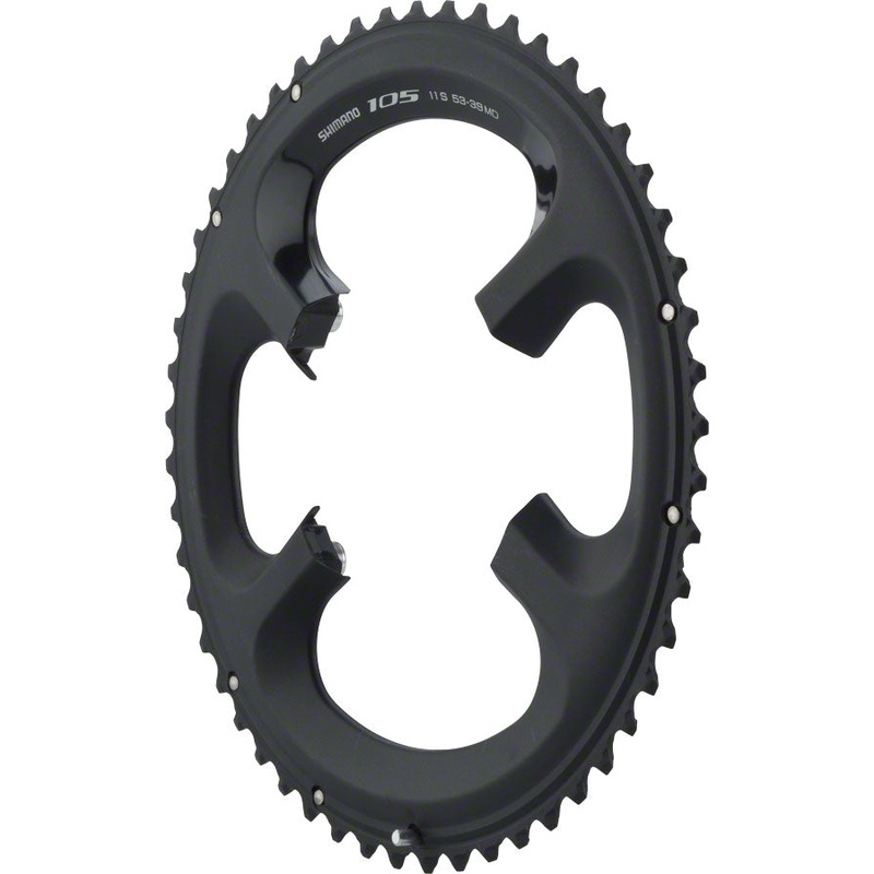 NEW Shimano 105 5800-L 53t 110mm 11-Speed Chainring For 53/39t Black