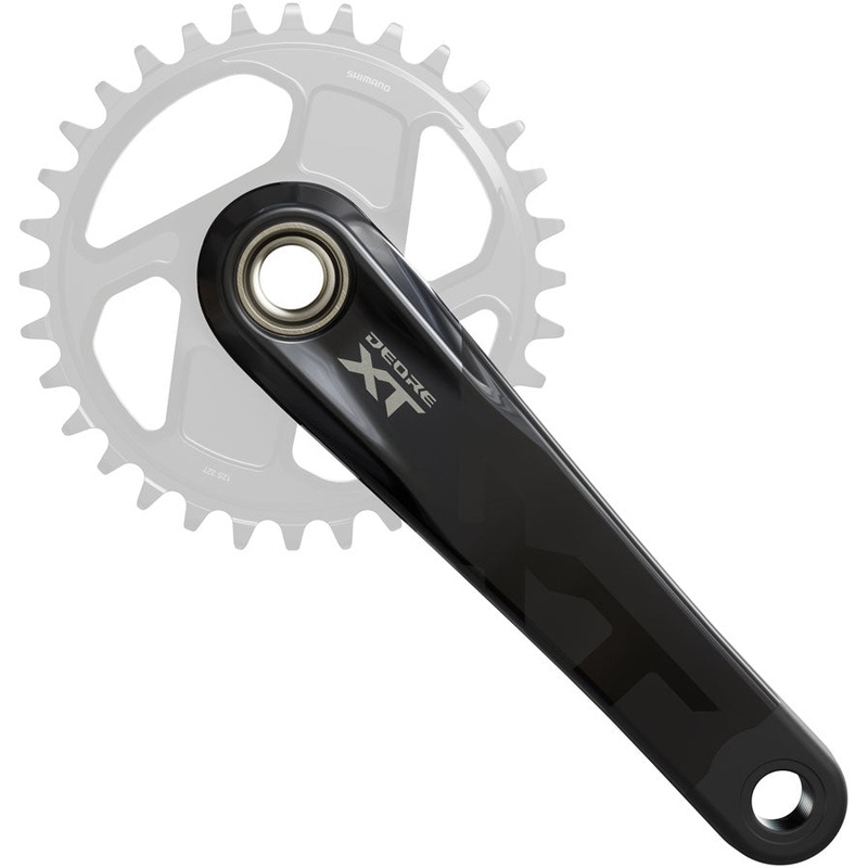 NEW Shimano Deore XT FC-M8200 Crankset – 1x, Direct Mount, Hollowtech II Hollow-Forged Crankarms, Black 160mm