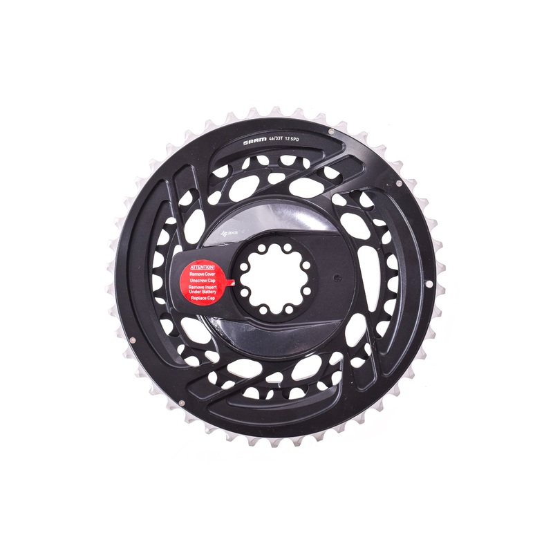 USED SRAM FORCE AXS 2x Power Meter Chainring Kit – 46/33T 2×12 Speed, 8 Bolt Direct Mount