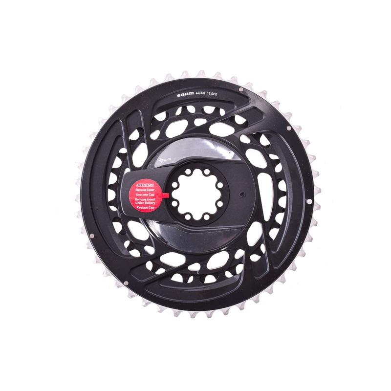 USED SRAM Force AXS 2x Power Meter Chainring Kit – 46/33t 2×12-Speed 8-Bolt Direct Mount Black D2
