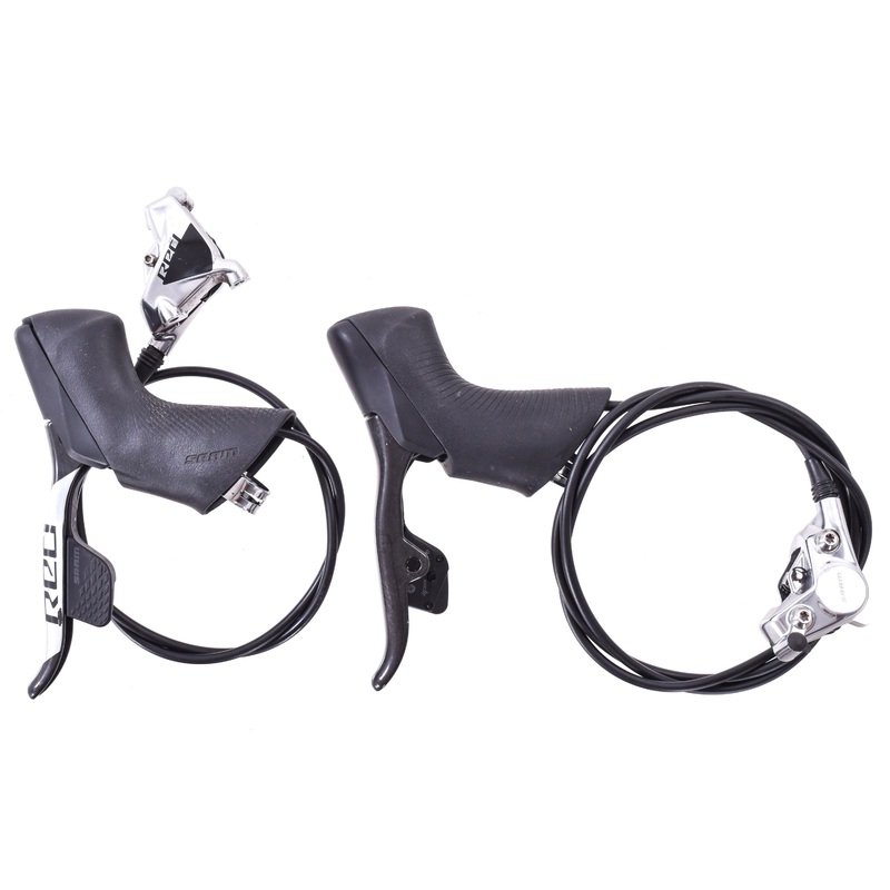 USED SRAM Red eTap AXS HRD D1 Hydraulic Shift / Brake Lever Set w/ Flat Mount Calipers