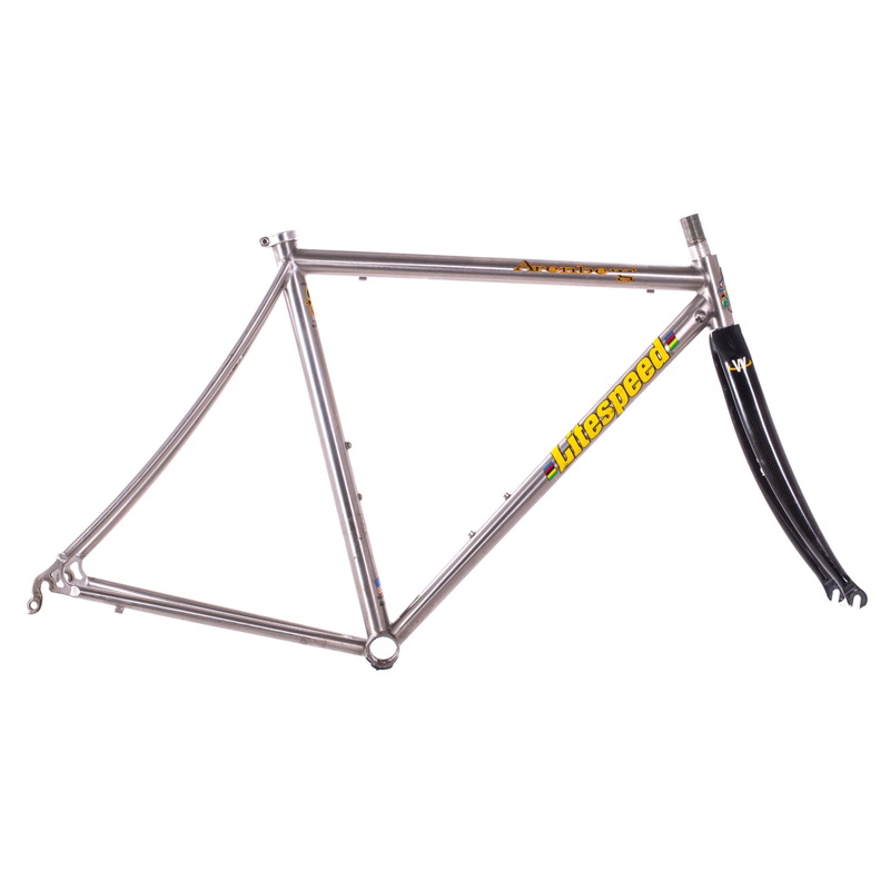 USED Litespeed Arenberg Titanium Road Bike Frame 50 cm Winwood 1″ Carbon Fork